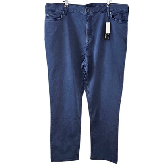 Banana Republic Mens Traveler Pants, Mid Rise, Slim Fit, Blue, Size 40x32, NWT - Picture 1 of 10